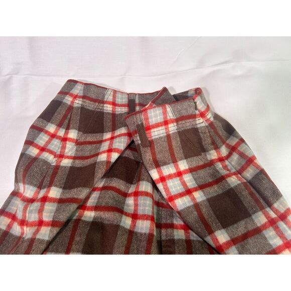 Eddie Bauer Skirt Size 10 Wool Mohair Cashmere Blend Plaid Pencil Knee Length - Picture 4 of 9